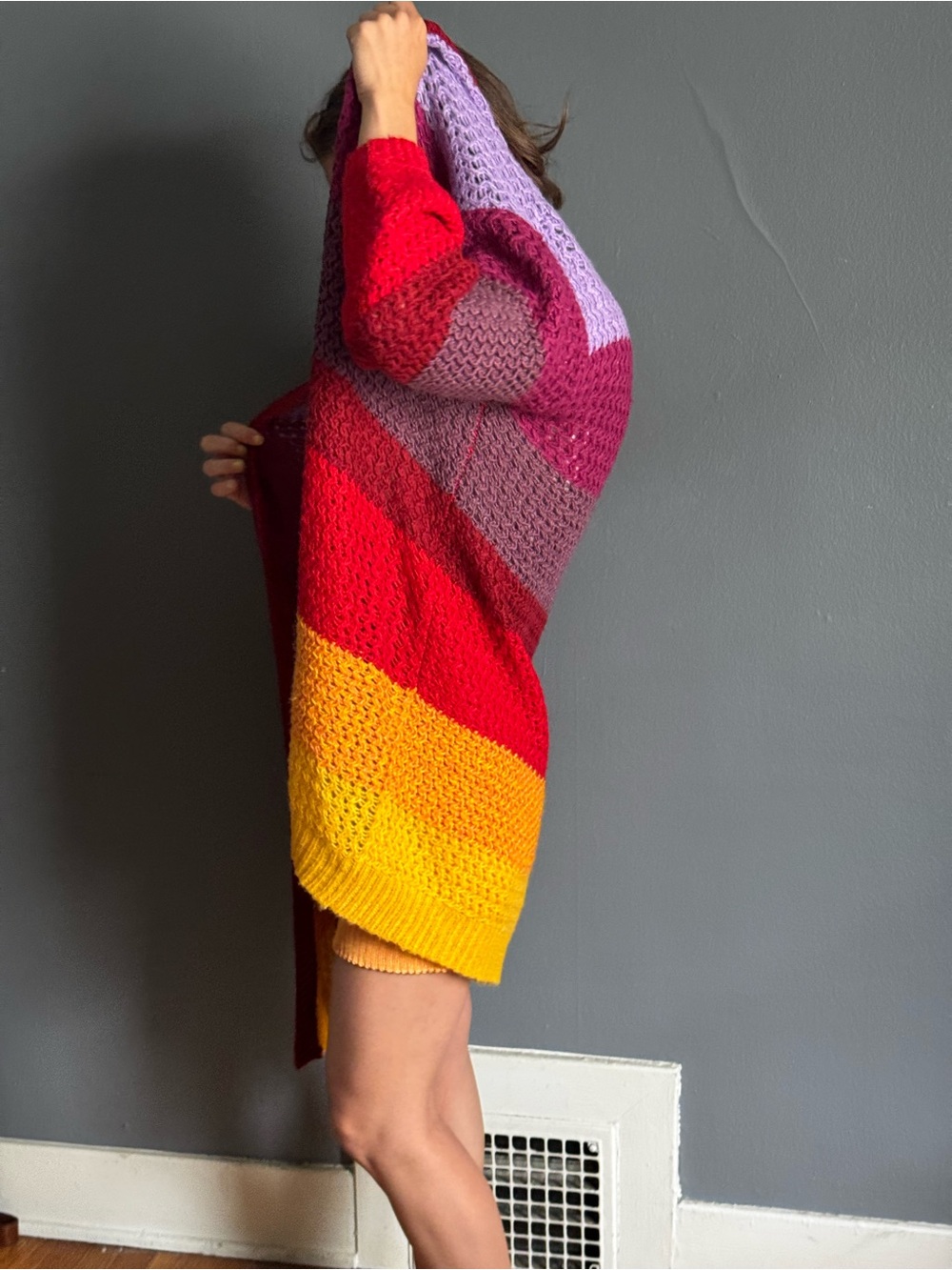 Cozy Colorblock Farm Rio sweater - Picture 3 of 6